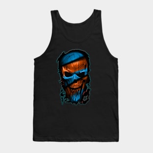 stripe skull Tank Top